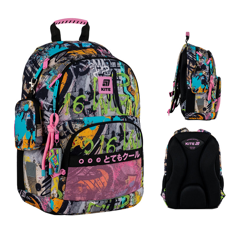 Шкільний набір Kite Education Street Art SET_K25-585M-3 (рюкзак, пенал, сумка)