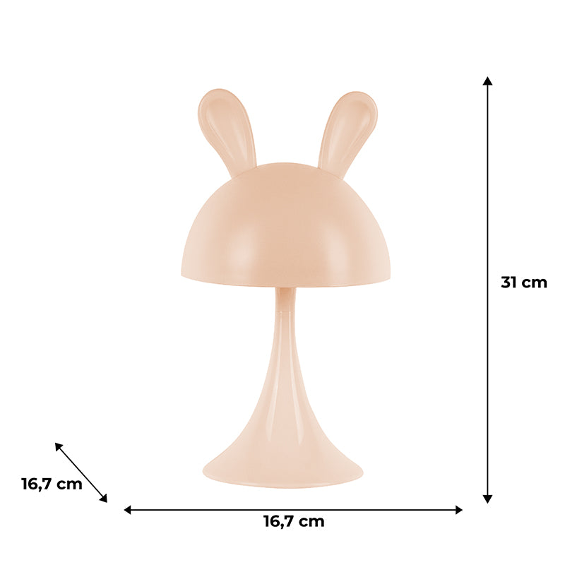 Lampka nocna LED z akumulatorem  Kite Simple Bunny K25-317-1-4, brzoskwiniowa