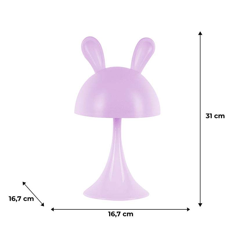 Lampka nocna LED z akumulatorem  Kite Simple Bunny K25-317-1-5, fioletowa