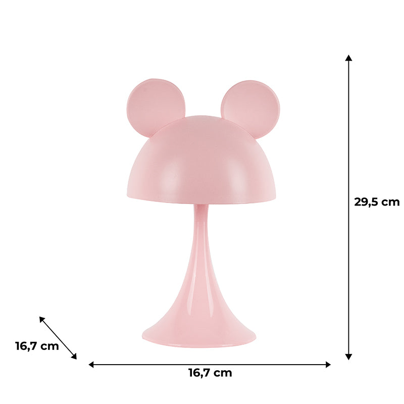 Lampka nocna LED z akumulatorem  Kite Simple Mouse K25-317-2-2, różowa