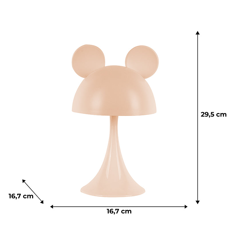 Lampka nocna LED z akumulatorem  Kite Simple Mouse K25-317-2-4, brzoskwiniowa