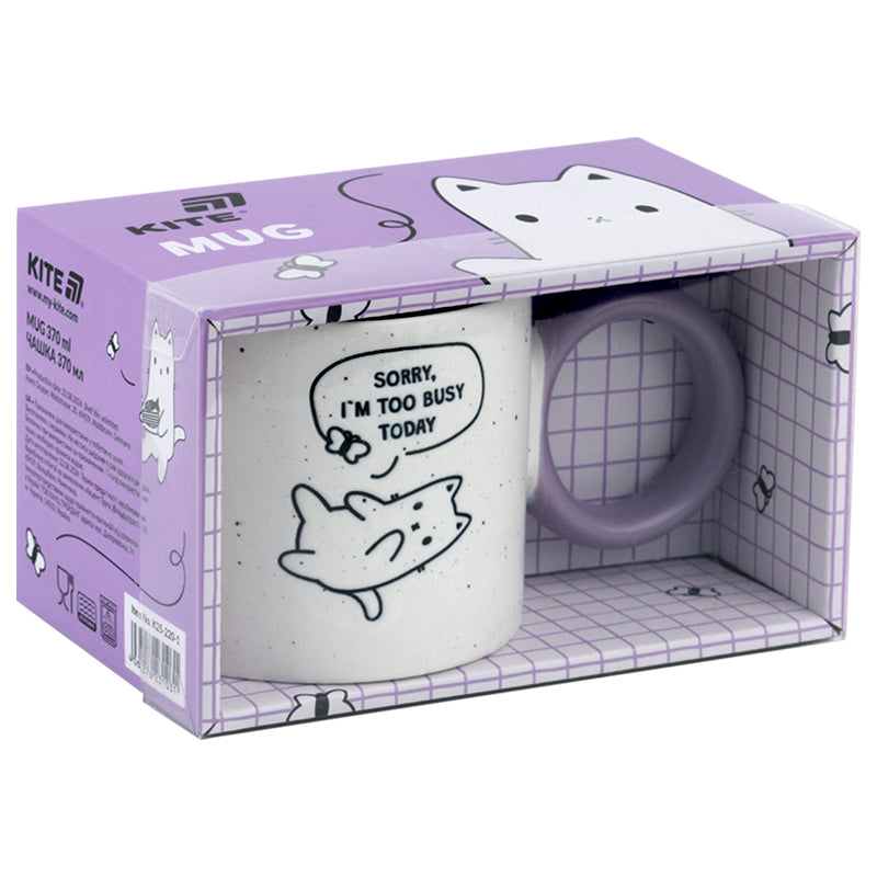 Kubek Kite Busy cat K25-220-1, 370 ml