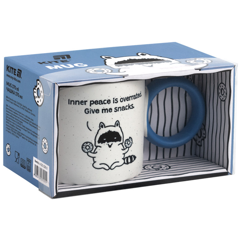 Kubek Kite Donut racoon K25-220-2, 370 ml