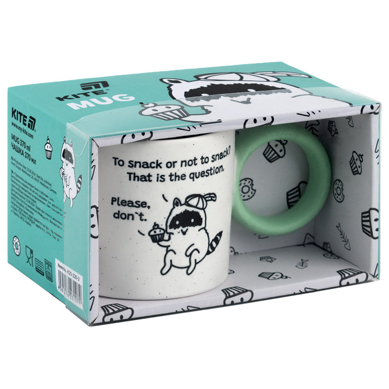 Kubek Kite Cupcake racoon K25-220-3, 370 ml