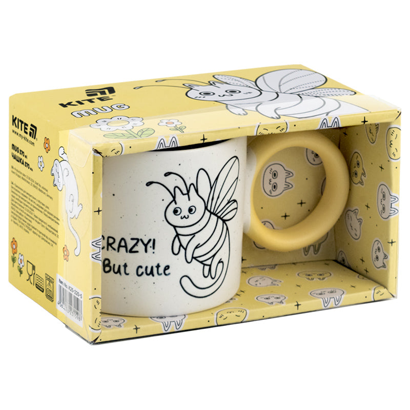 Kubek Kite Crazy cat K25-220-5, 370 ml