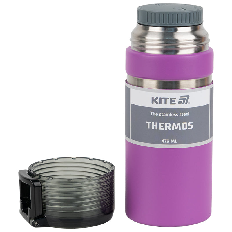 Термос Kite K25-320-3, 473 мл, фіолетовий