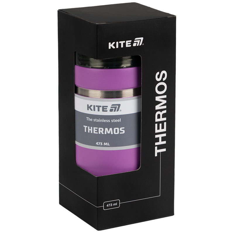 Termos Kite K25-320-3, 473 ml, fioletowy