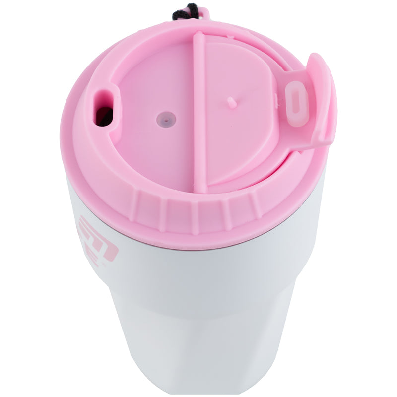 Kubek termiczny Kite K25-1220-3, 450 ml, biało-różowy