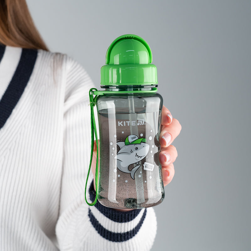 Butelka na wodę Kite Shark K25-399-1, 350 ml, szara
