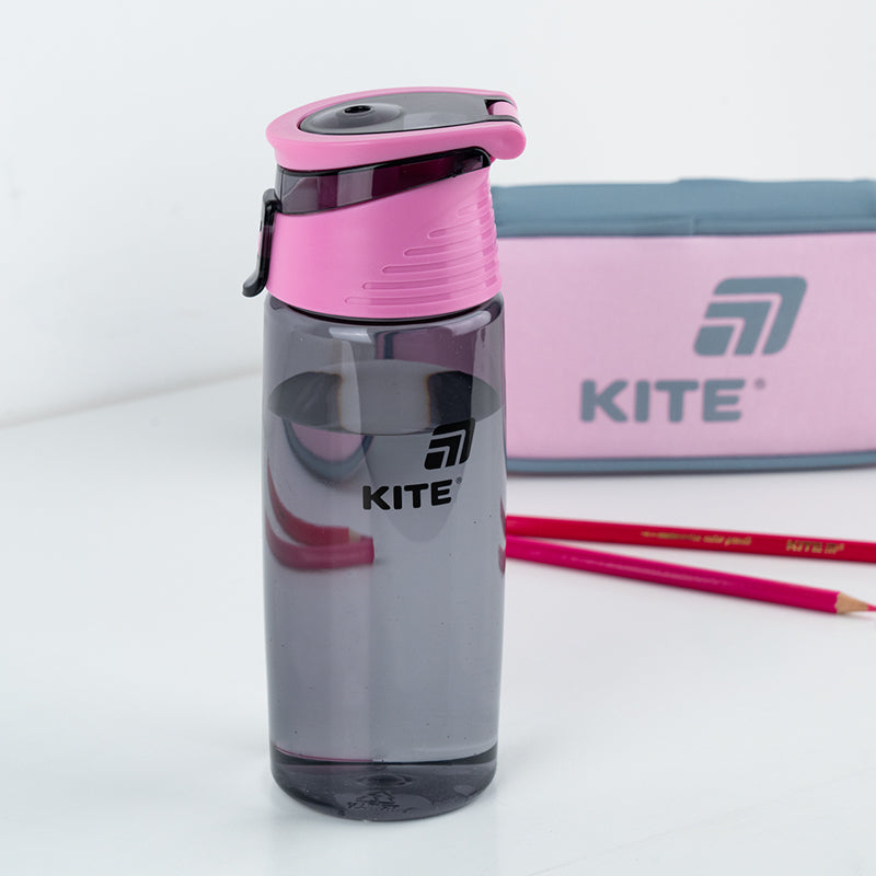 Пляшечка для води Kite K25-401-1, 550 мл, сіра