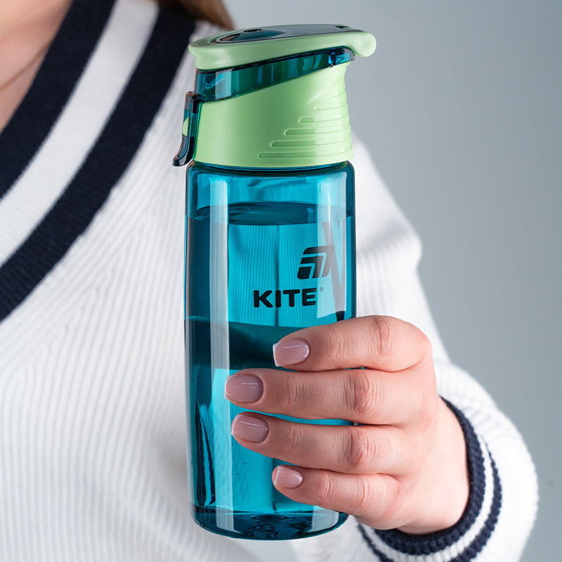 Пляшечка для води Kite K25-401-2, 550 мл, смарагдова