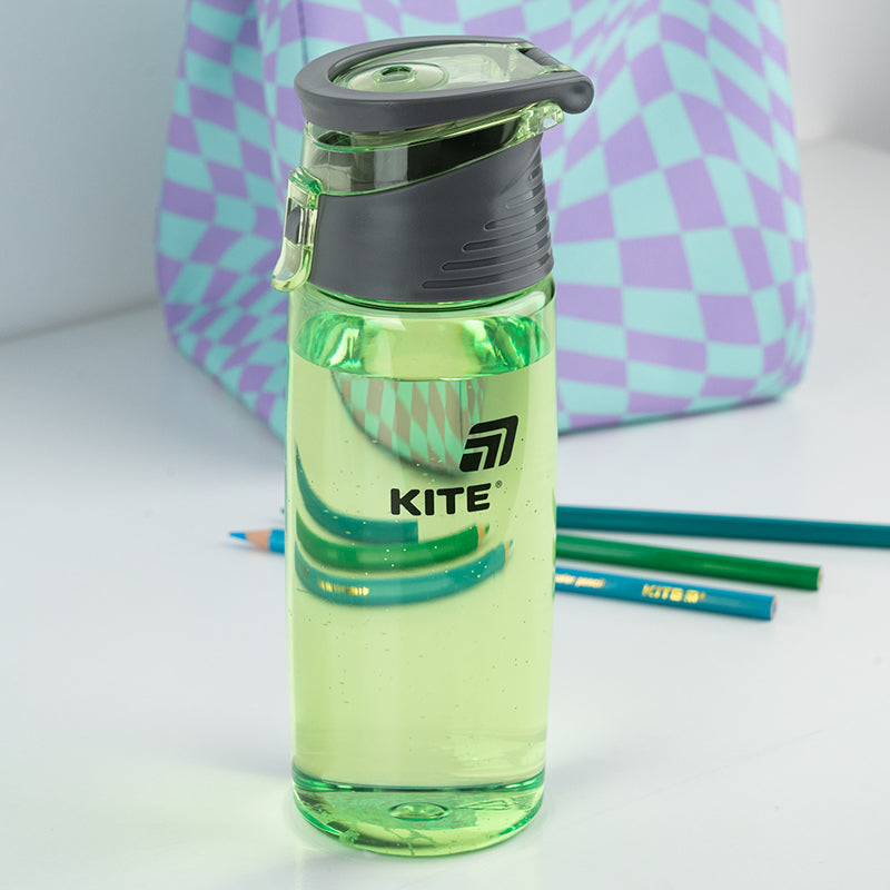 Пляшечка для води Kite K25-401-3, 550 мл, зелена