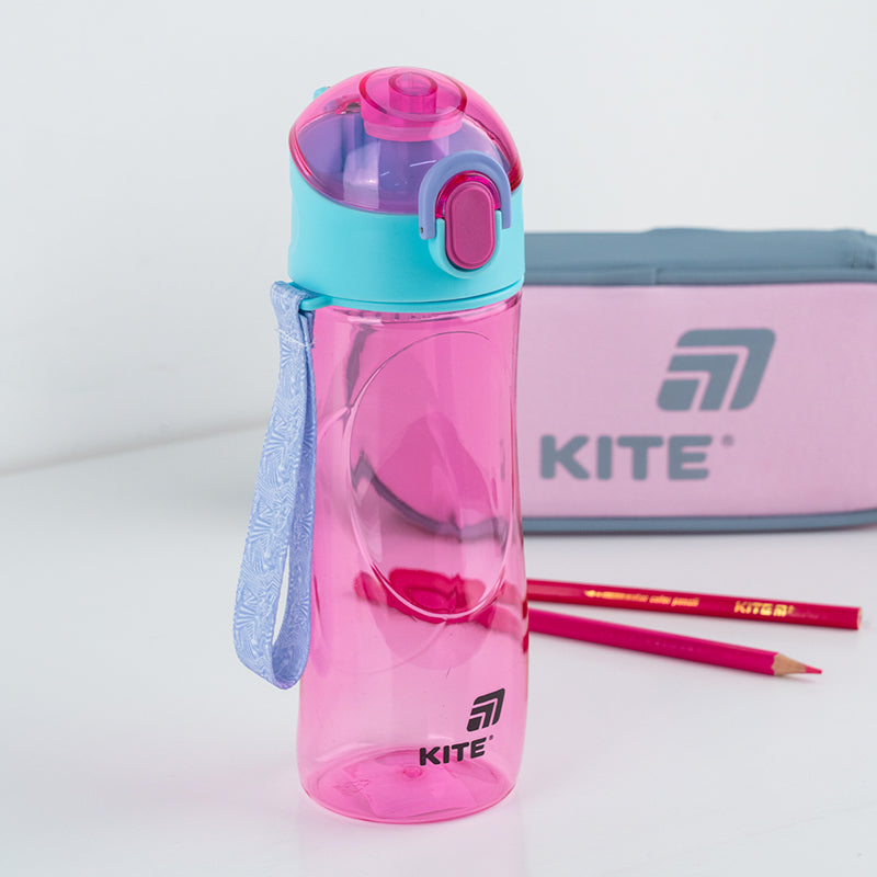 Пляшечка для води Kite K25-400-1, 530 мл, рожева