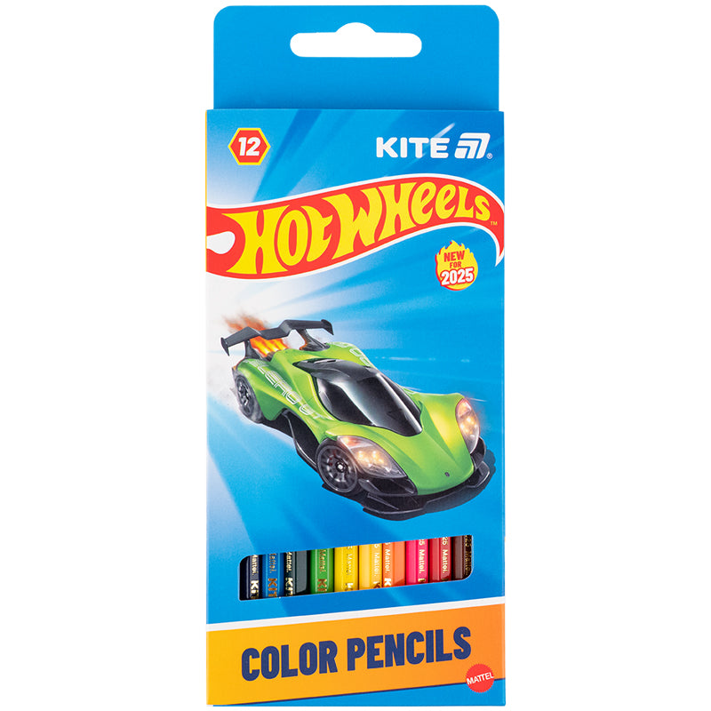 Kredki ołówkowe Kite Hot Wheels HW25-051, 12 szt.