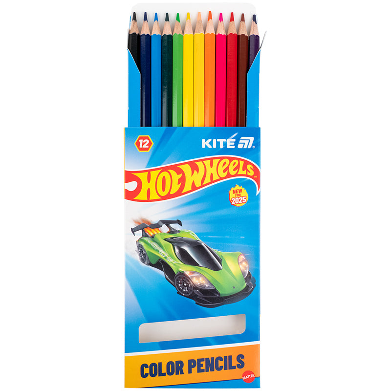 Kredki ołówkowe Kite Hot Wheels HW25-051, 12 szt.