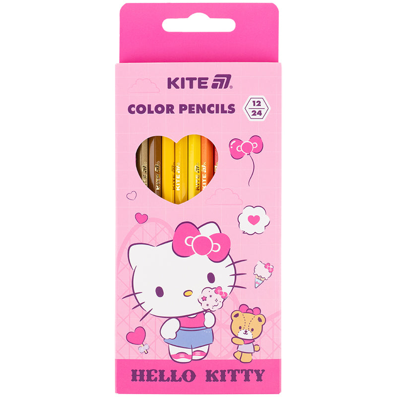 Dwustronne kredki ołówkowe Kite Hello Kitty HK25-054-1, 12 szt.