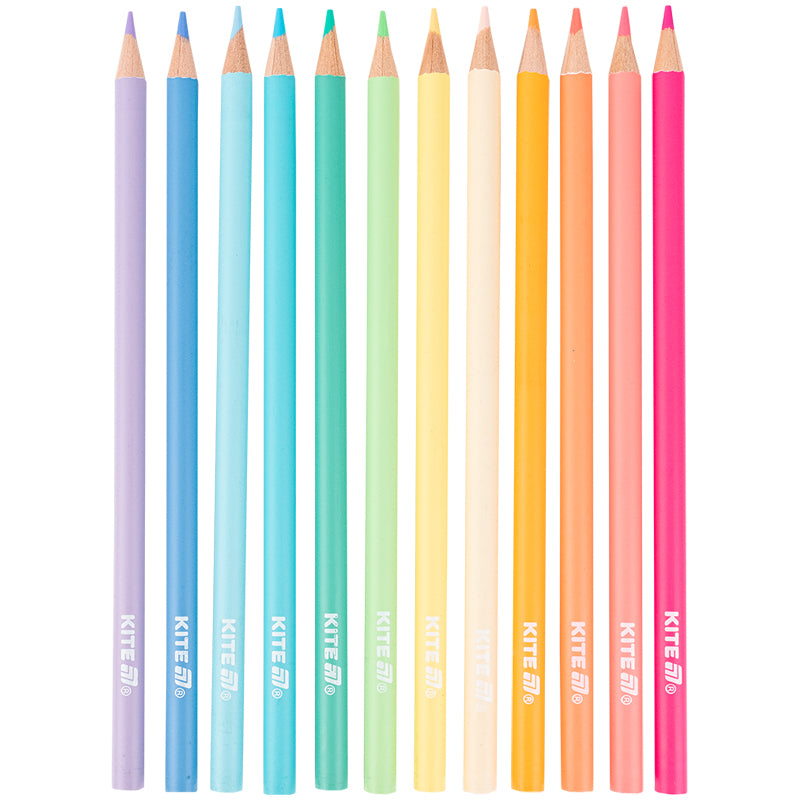 Kredki ołówkowe Kite Creative Pastel K-451, 12 szt. l
