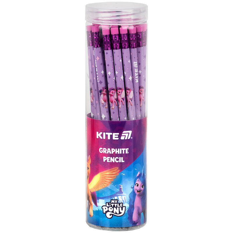 Ołówek grafitowy trójkątny z gumką Kite My Little Pony LP25-046