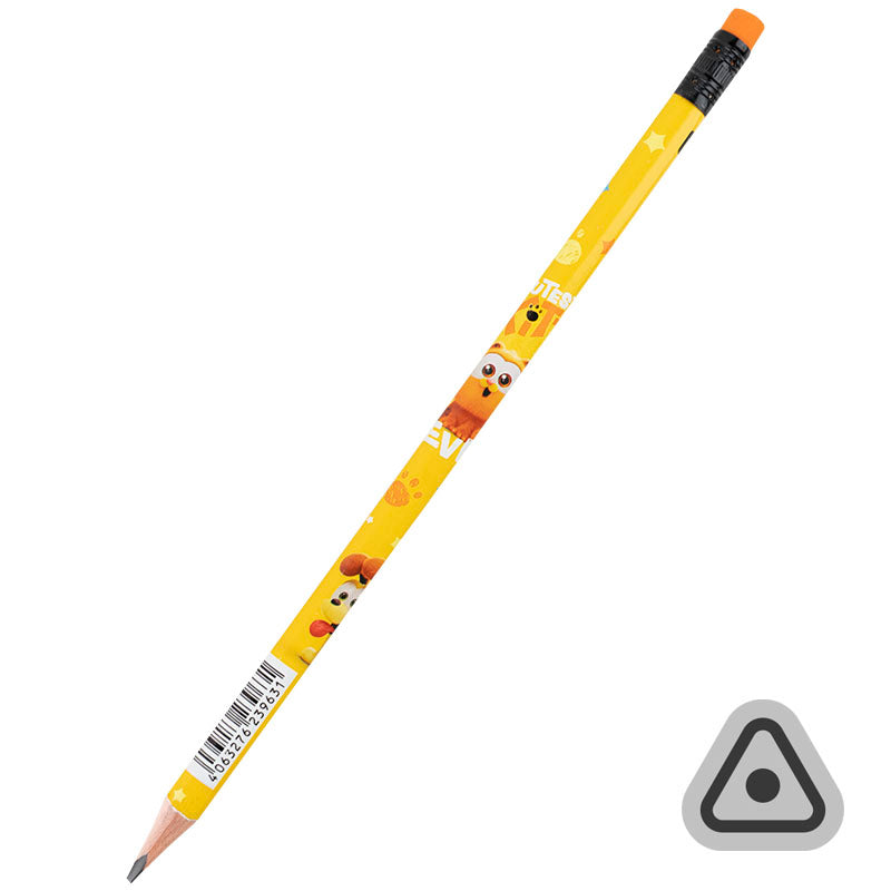 Ołówek grafitowy z gumką, trójkątny Kite Garfield GF25-046
