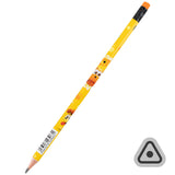Ołówek grafitowy z gumką, trójkątny Kite Garfield GF25-046