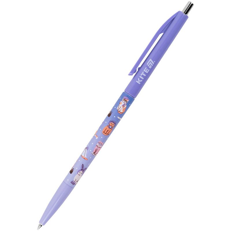 Długopis kulkowy automatyczny Kite Fashion Cat K25-361-1, niebieski