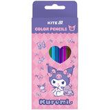 Олівці кольорові тригранні Kite Kuromi HK25-053, 12 кольорів