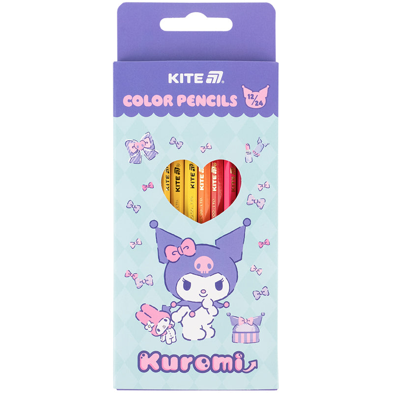 Dwustronne kredki ołówkoweі Kite Kuromi HK25-054-2, 12 szt./24 kolory