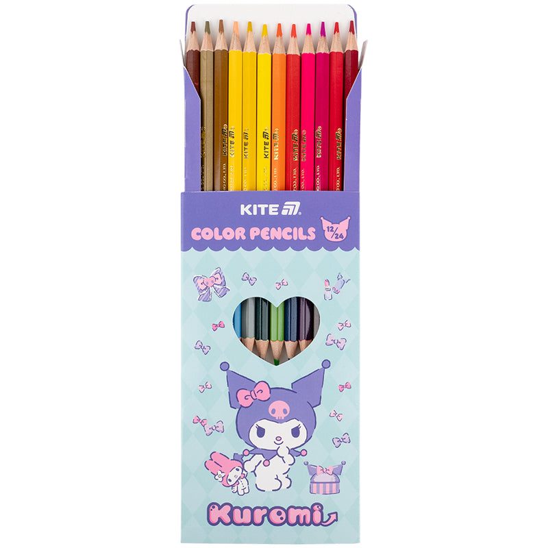 Dwustronne kredki ołówkoweі Kite Kuromi HK25-054-2, 12 szt./24 kolory