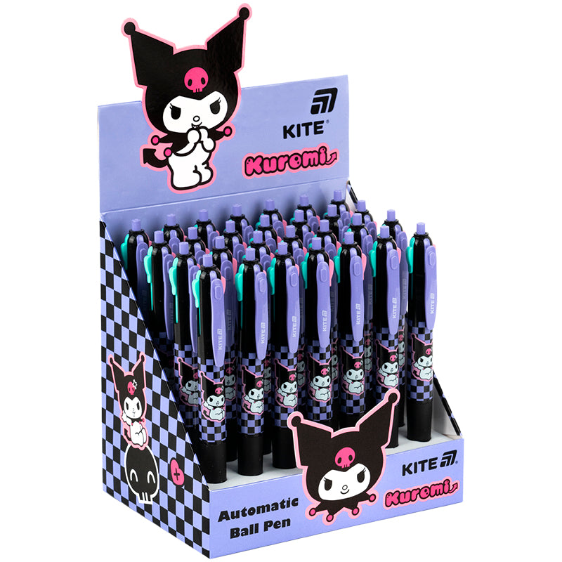 Długopis kulkowy automatyczny Kite Kuromi HK25-067, 4 kolory