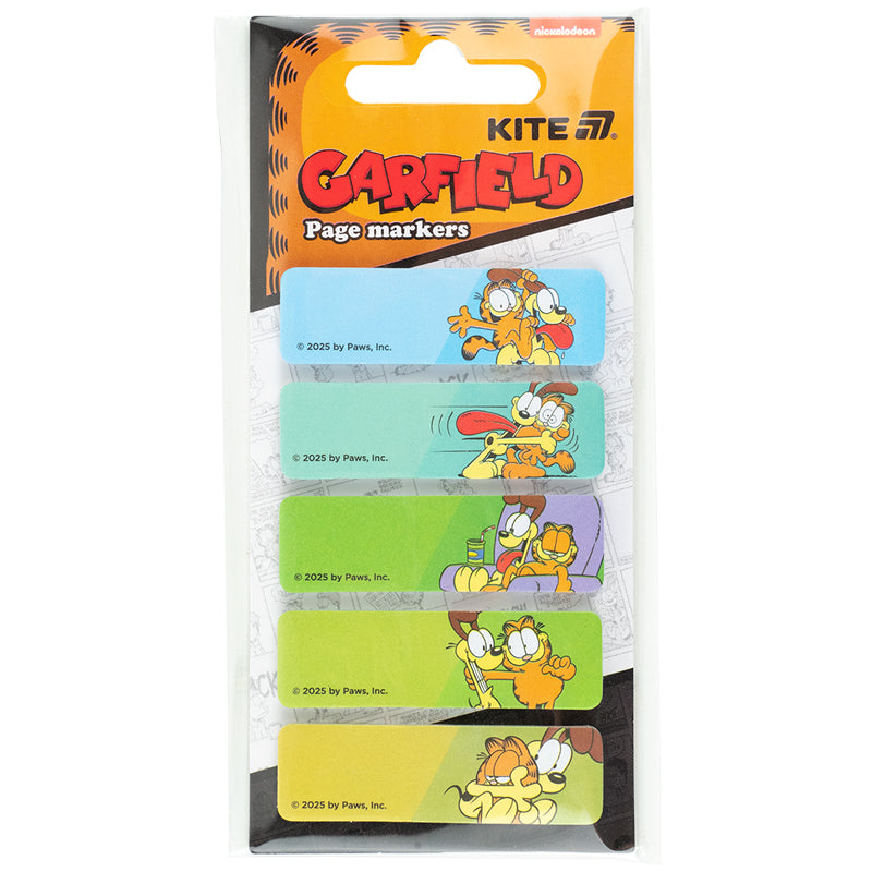 Закладка паперова з малюнком Kite Garfield GF25-480, 100 шт, 5х15х50 мм, прямокутна