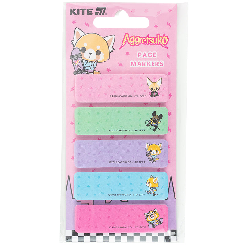 Zakładki indeksujące papierowe we wzorach Kite Aggretsuko AR25-480, 100 szt., 5×15×50 mm, prostokątna