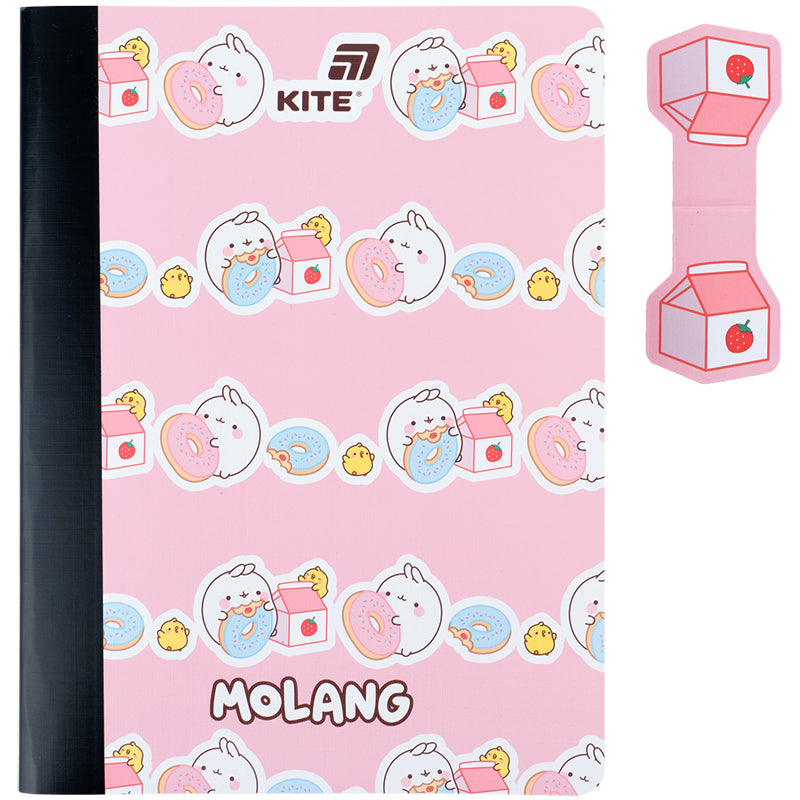 Notatnik z magnetyczną zakładką Kite Molang ML25-192, A5, 60 kartek, w kratkę