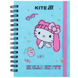 Блокнот на спіралі Kite Hello Kitty HK25-229-1, А6, 80 аркушів, клітинка