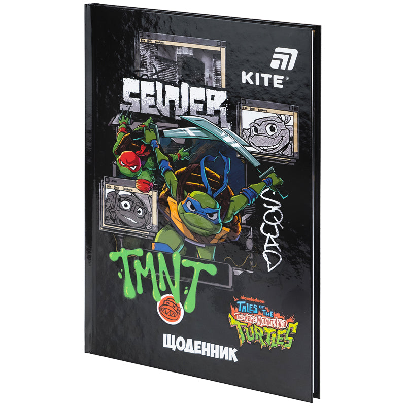 Щоденник шкільний Kite Ninja Turtles NT25-262, тверда обкладинка