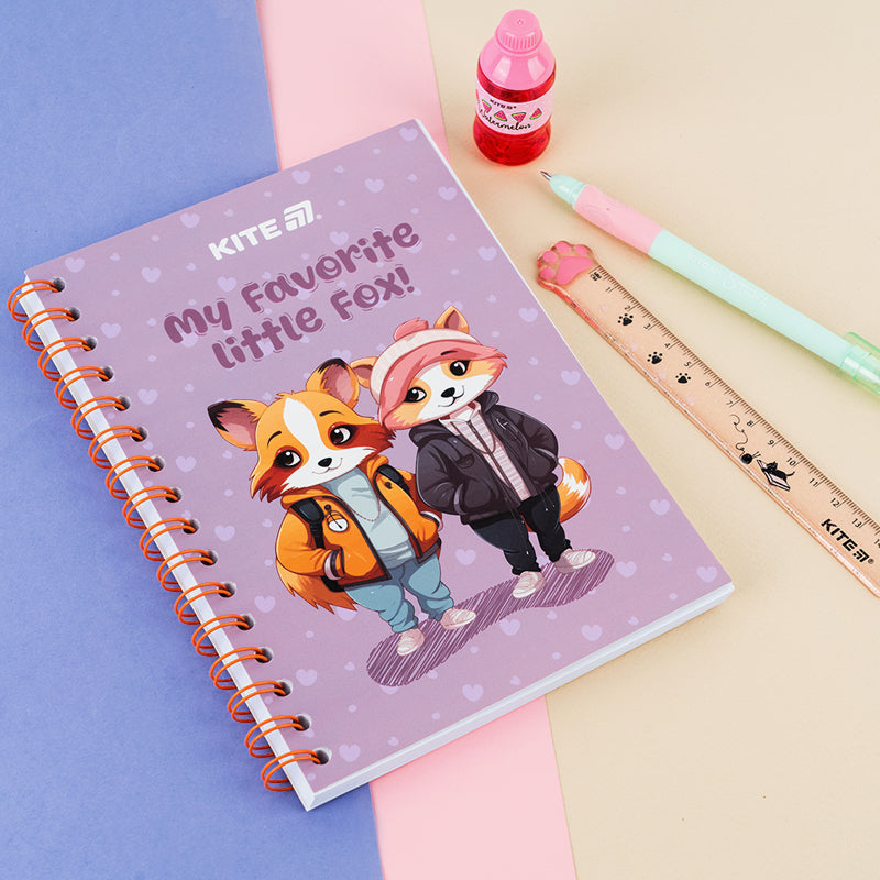 Notes na spirali Kite Cute 4 K25-1911-4, A5, 80 stron, w kratkę