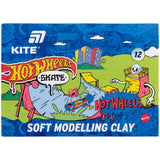 Пластилін восковий Kite Hot Wheels HW25-1086-2, 12 кольорів, 240 г