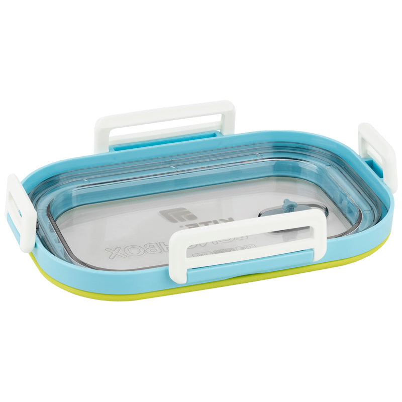 Śniadaniówka z przegródkami i sztućcami Kite K25-1182-2, 1100 ml, niebieski