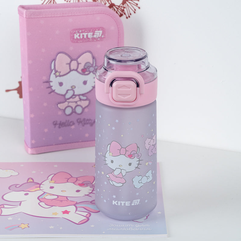 Butelka na wodę Kite Hello Kitty HK25-1213, 560 ml, szara