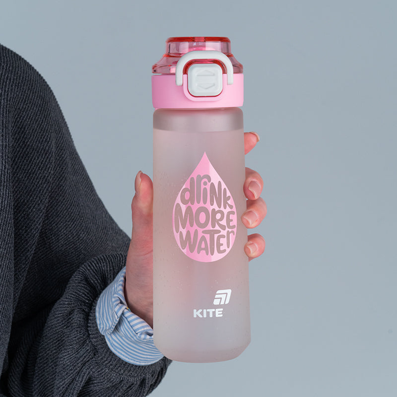 Butelka na wodę Kite K25-1214-3, 760 ml, szaro-różowa