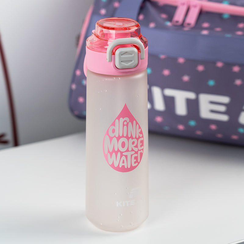 Butelka na wodę Kite K25-1214-3, 760 ml, szaro-różowa