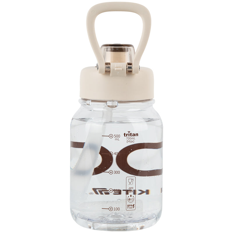 Butelka na wodę Kite K25-1217-1, 700 ml, biało-brązowa