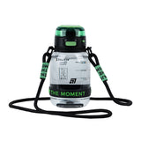 Butelka na wodę Kite K25-1218-2, 700 ml, czarno-zielona