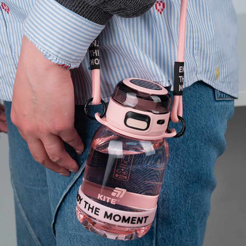 Butelka na wodę Kite K25-1218-3, 700 ml, różowo-szara