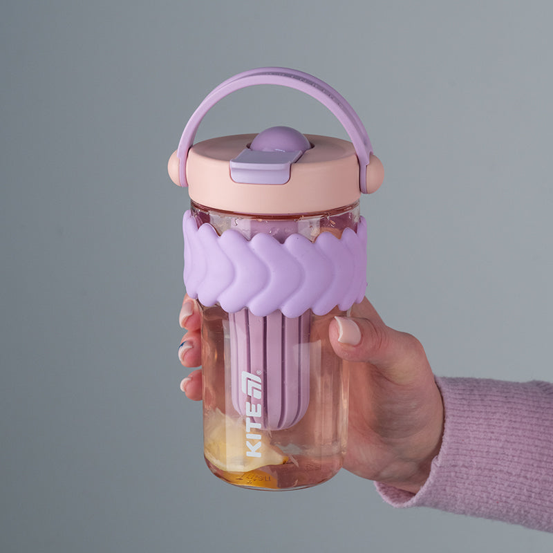 Szklanka na wodę Kite K25-1230-2, 700 ml, liliowo-różowa