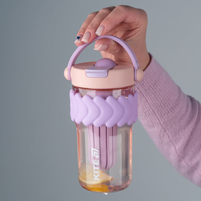 Szklanka na wodę Kite K25-1230-2, 700 ml, liliowo-różowa