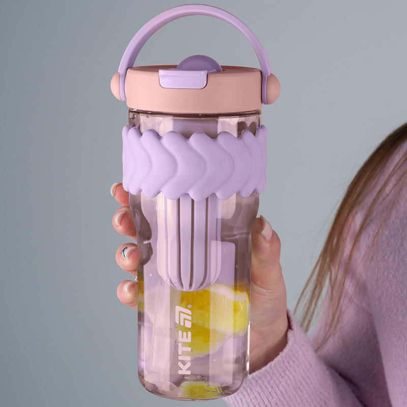 Szklanka na wodę Kite K25-1231-2, 900 ml, liliowo-różowa