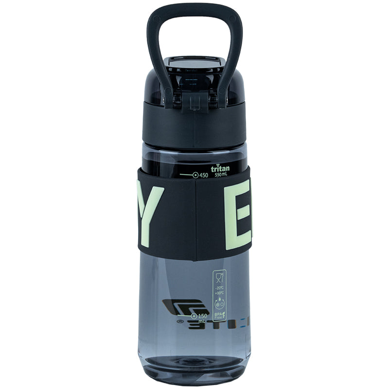 Пляшечка для води Kite K25-1232-1, 550 мл, сіра