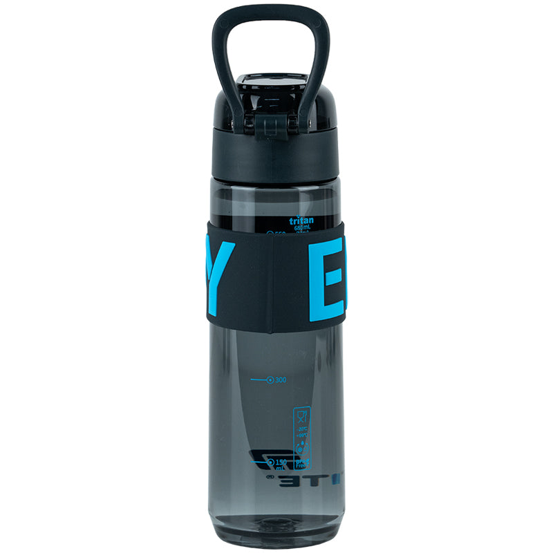 Butelka na wodę Kite K25-1233-2, 680 ml, czarno-niebieska