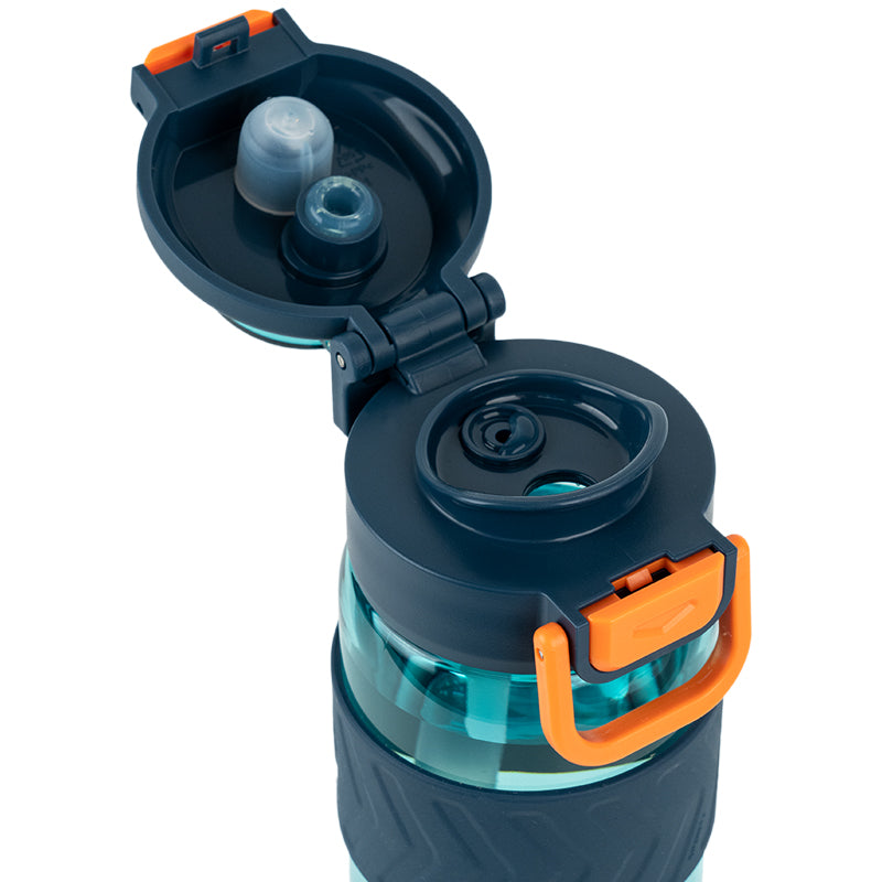 Butelka na wodę Kite K25-1234-3, 800 ml, niebiesko-pomarańczowa
