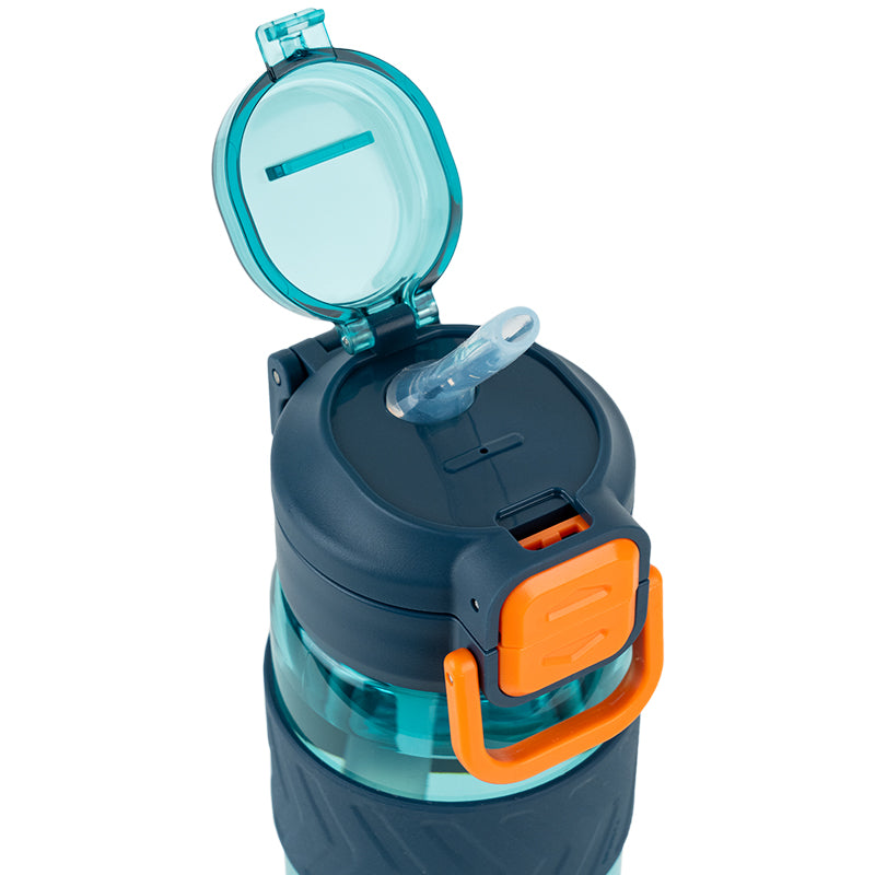 Butelka na wodę Kite K25-1234-3, 800 ml, niebiesko-pomarańczowa